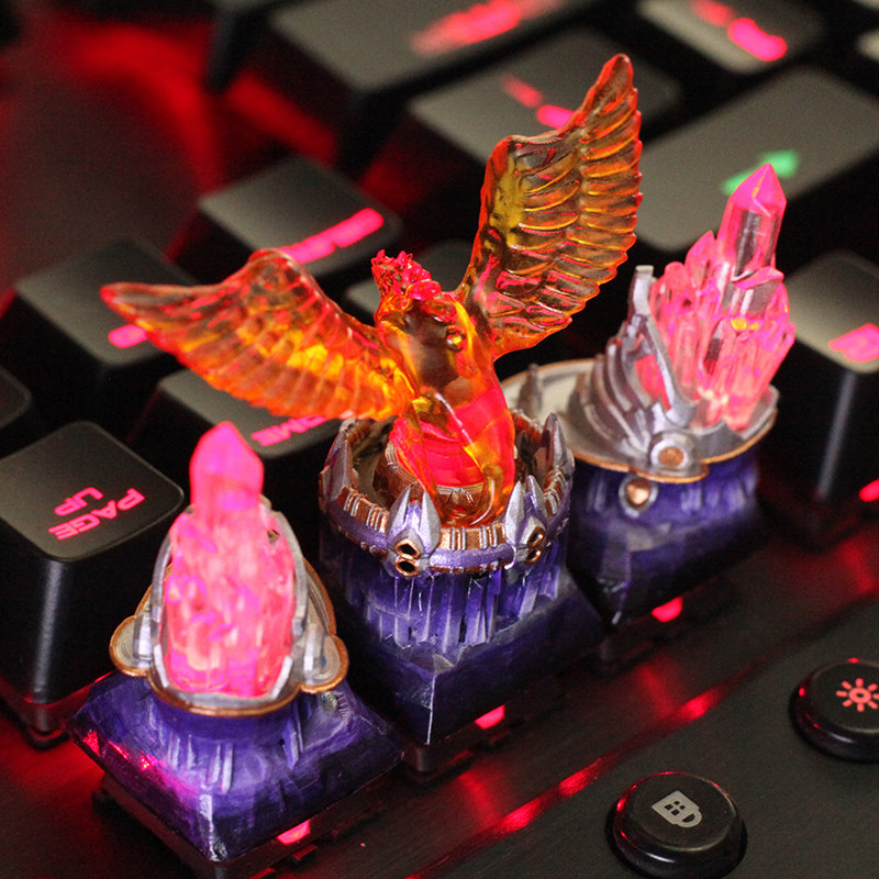 hi来吧 风暴要塞 键帽 机械键盘十字轴个性定制树脂透光送礼 键帽