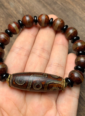 西藏天珠真品老九眼天