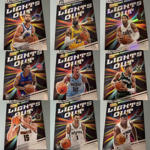 2023-24 optic lights out特卡全套及单卡 篮球球星卡 帕尼尼