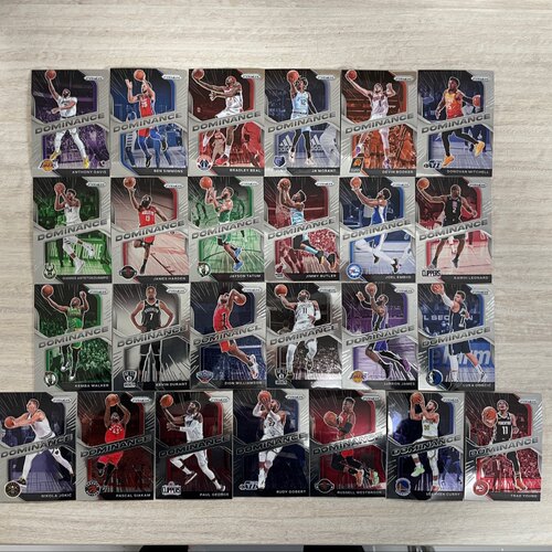 NBA球星卡 帕尼尼 2020-21 prizm 系列  dominance特卡全套及单卡