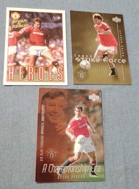 足球球星卡  futera 美国亚德  曼联队  罗布森 普卡 特卡 专集