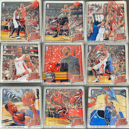 NBA Ace collect麦迪时刻系列磁吸冰箱贴 官方授权亚克力材质明盒