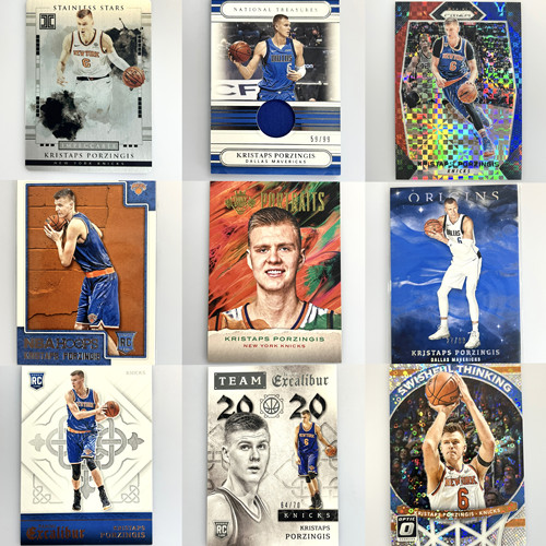 波尔津吉斯球星卡专集（300种） Porzingis 正版NBA 帕尼尼 topps