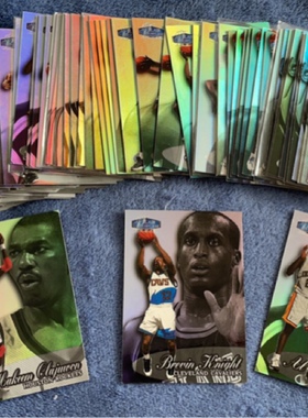 NBA球星卡 FLEER公司 1998-99 showcase系列 SHOWDOWN 镭射大头卡