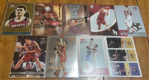 nba球星卡fleer火箭队姚明