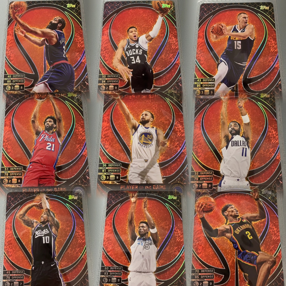 NBA球星卡2024-25Topps Match Attax系列PLAYER特卡全套及单卡
