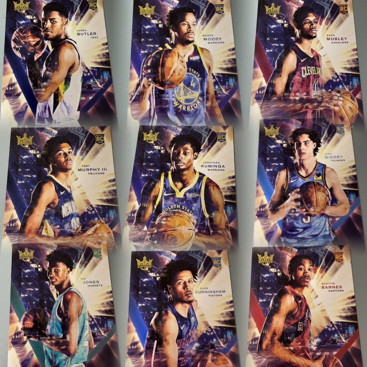 正版NBA球星卡 帕尼尼出品2021-22 油画系列新秀全套卡及单卡