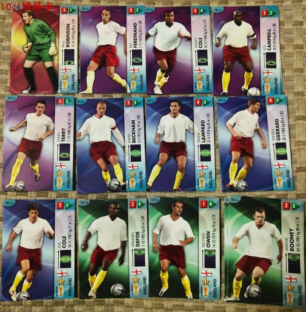 足球球星卡panini帕尼尼世界杯