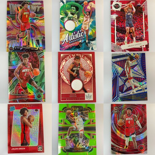 杰伦格林球星卡专集（100种）  NBA  jalen  green  帕尼尼 topps