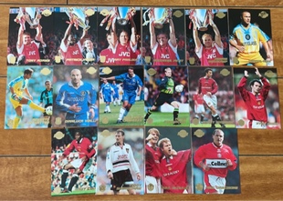 足球球星卡 topps merlin 1999英超 曼联 阿森纳 切尔西 加斯克因