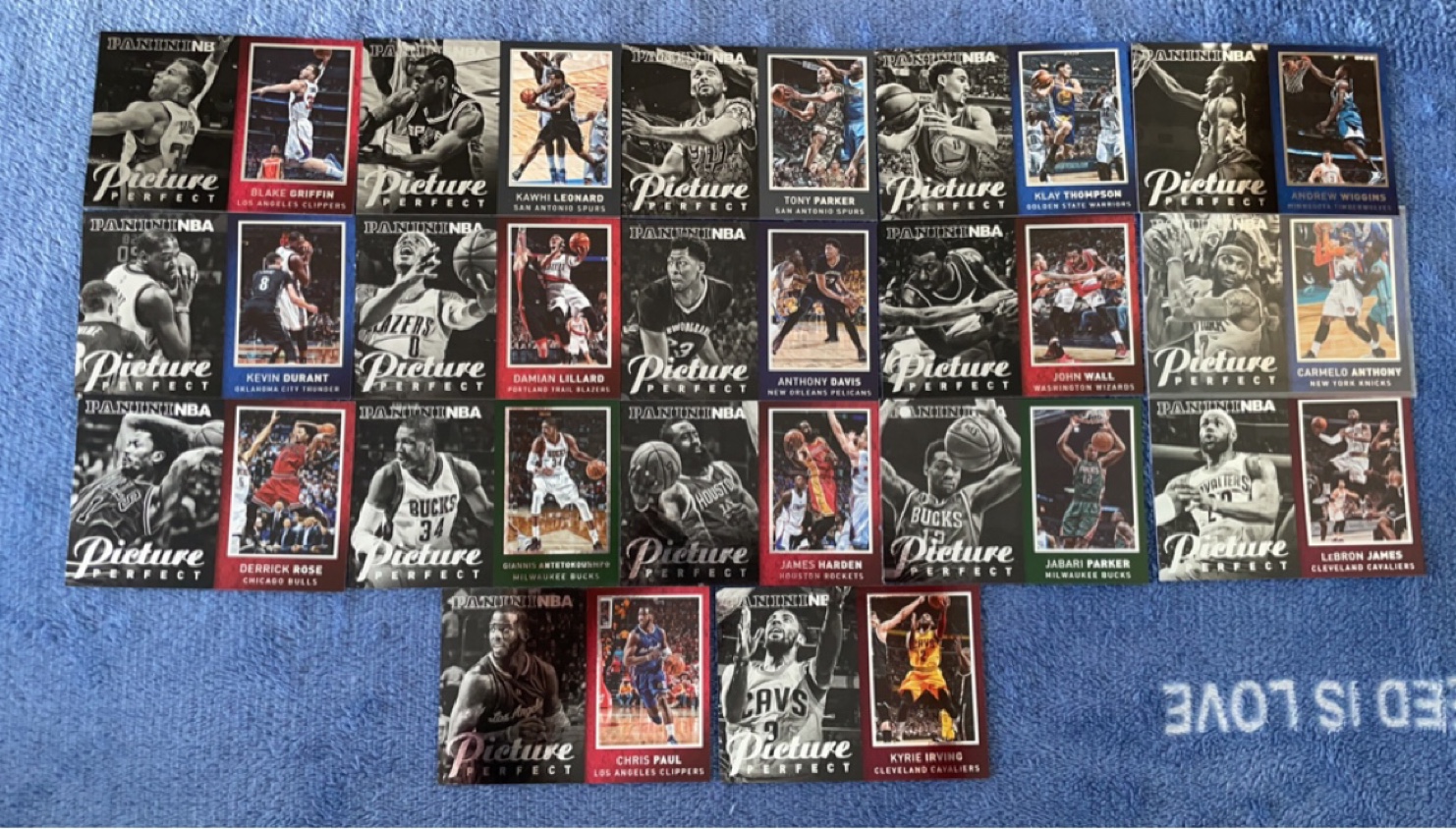 正版篮球nba球星卡 帕尼尼 2015中雅图 picture特卡格里芬 詹姆斯