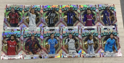 足球球星卡2024 TOPPS chrome 系列GOLAZO世界波 大比例镭射特卡