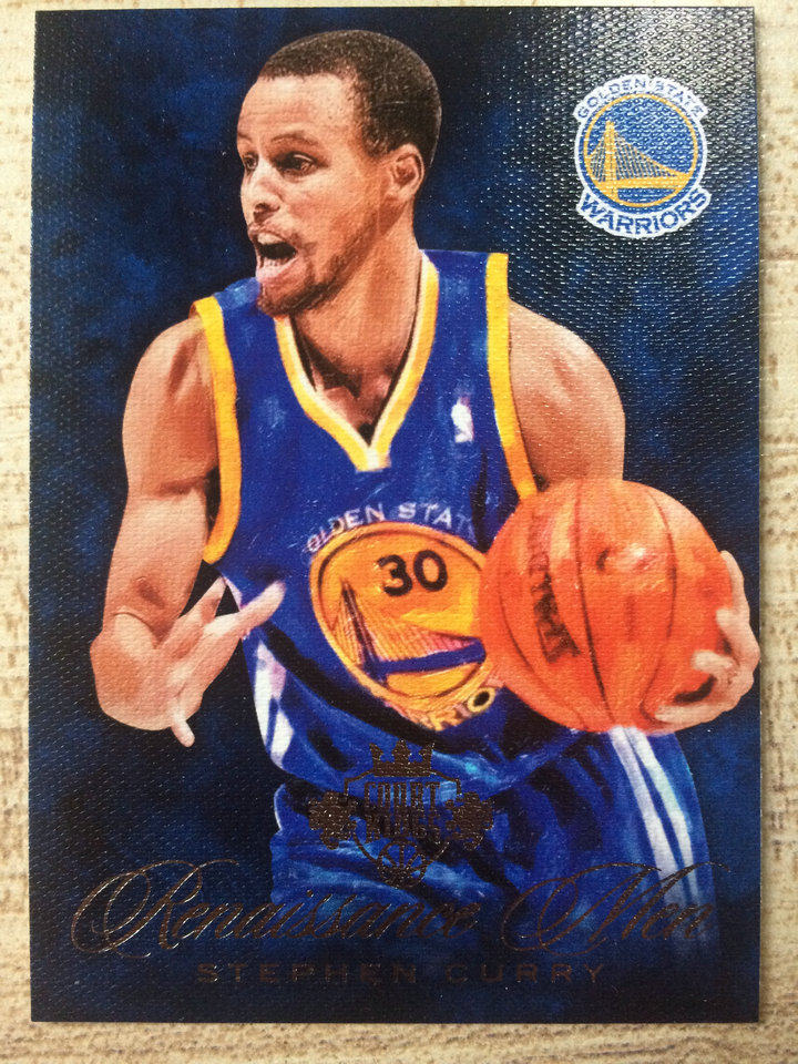 nba球星卡帕尼尼出1314 油画系列renaissance men特卡1到15号库里