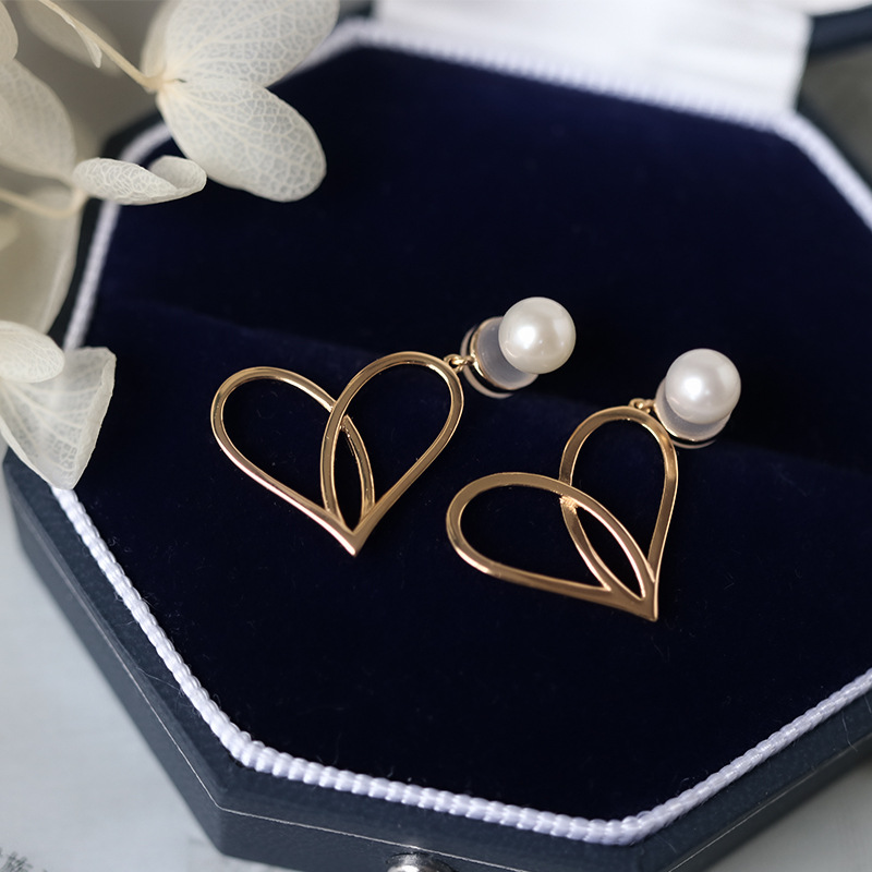 973日系AHKAH同款曲线桃心爱心耳