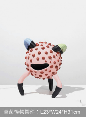 现代简约抽象艺术摆件卡通雕塑装饰品样板间售楼处客厅桌面软装