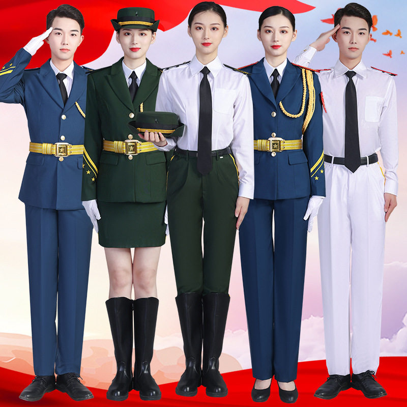 发广东款国旗班仪仗队服装升旗仪式升旗手护卫队礼服国旗服套装