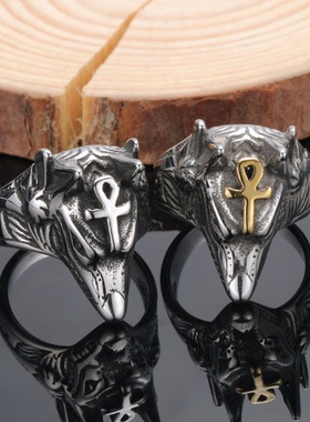 欧美跨境复古阿努比斯神胡狼头十