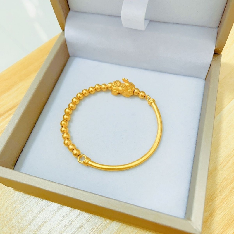 新款日韩铜钱气质貔貅手链女黄铜