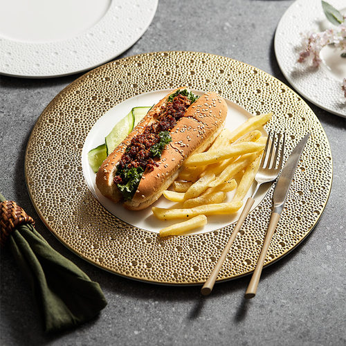 流星雨西餐餐盘特色菜盘子轻奢高