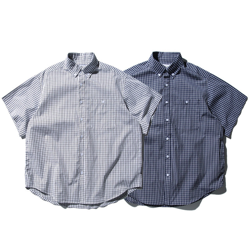 【品牌折扣】BEAMS NNDS短袖衬衣衬衫夏季男女格子廓形宽松文艺潮图片