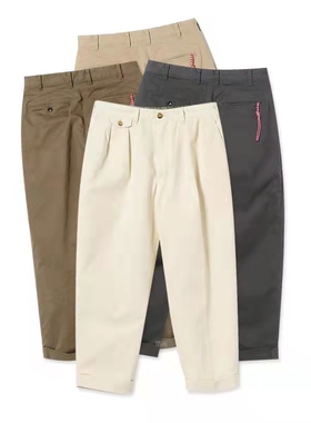 【官网折扣】BEAMS JAPA 裤子红绳锥形裤九分裤潮牌宽松休闲水洗