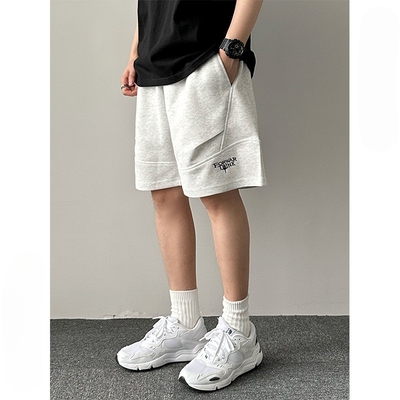 【官网折扣】BEAMS NNDS短裤夏男女刺绣运动薄款宽松五分裤直筒潮