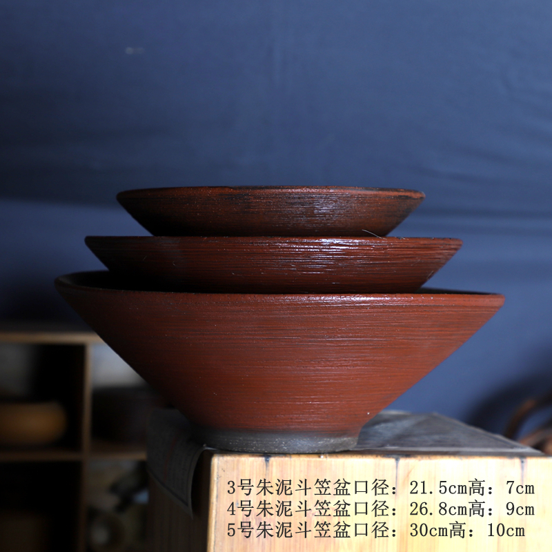 陶不出掌心紫砂斗笠拉面碗