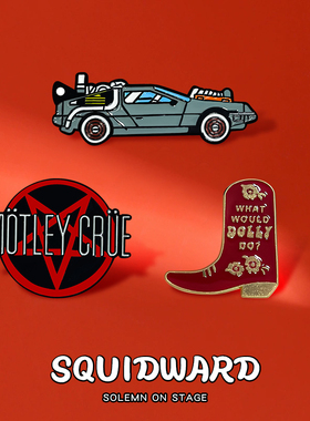 克鲁小丑欧美乐队胸针徽章motley crue摇滚金属嘻哈周边衣服背包