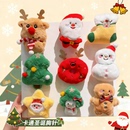 圣诞节胸针可爱女圣诞小礼物卡通毛绒玩偶别针毛衣围巾包包装 饰品