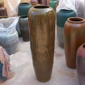 颜色釉窑变树根陶瓷落地花瓶现代欧式 插干花瓶客厅酒店摆件大花瓶