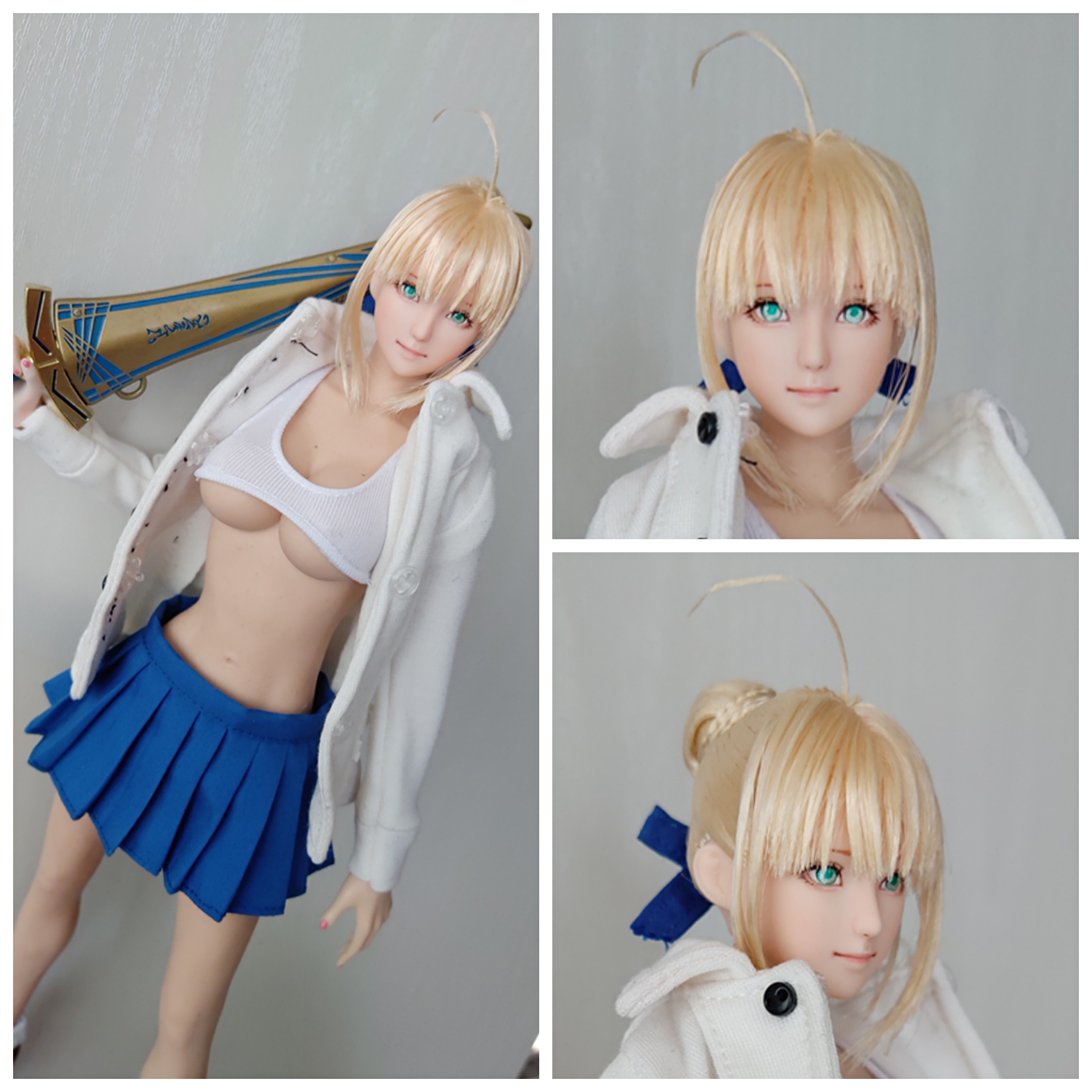 fgo saber 吾王 便服 可动手办人偶