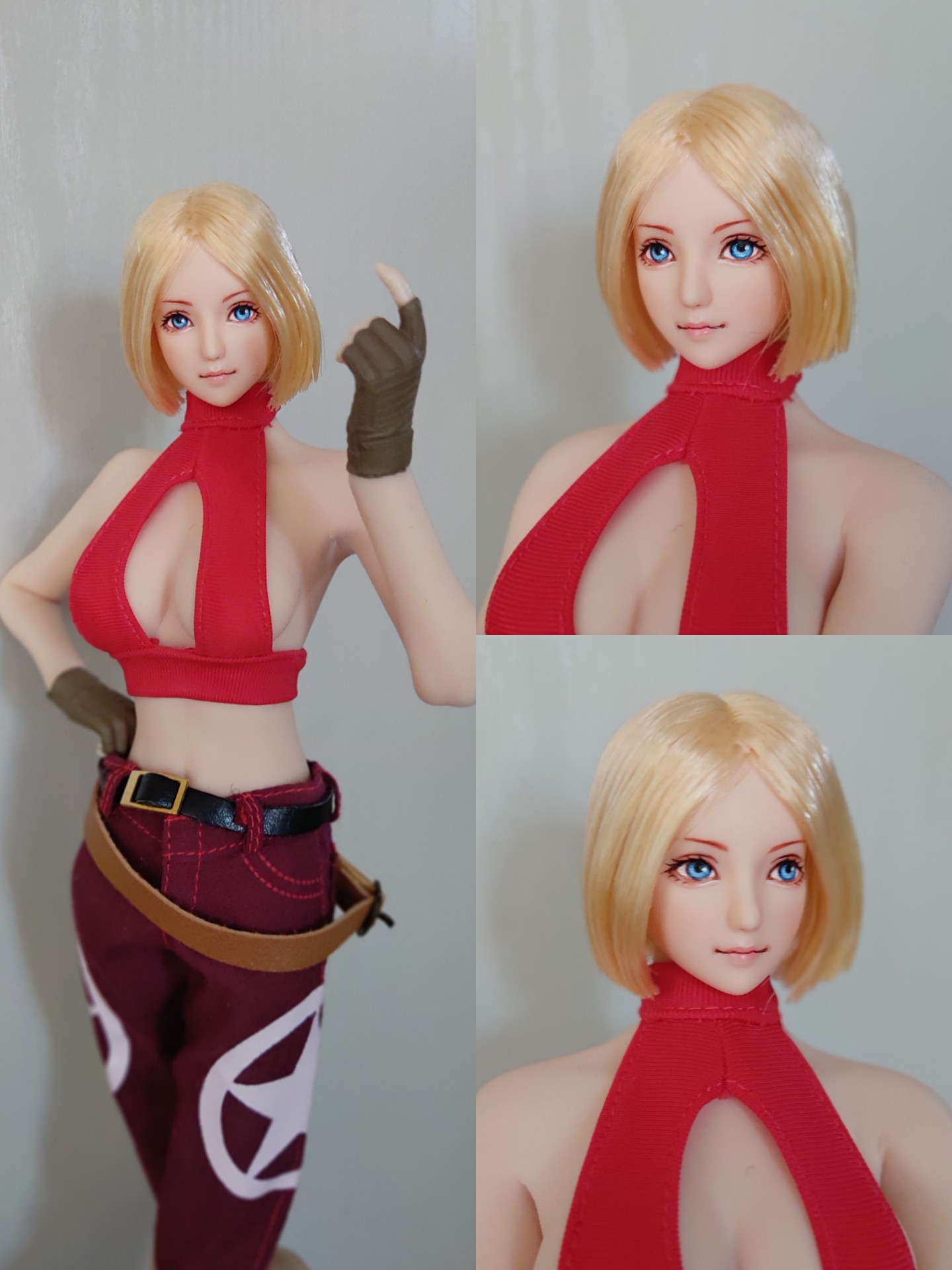 【现货】拳皇kof 玛丽cosplay 定制可动人偶tbleague包胶素体