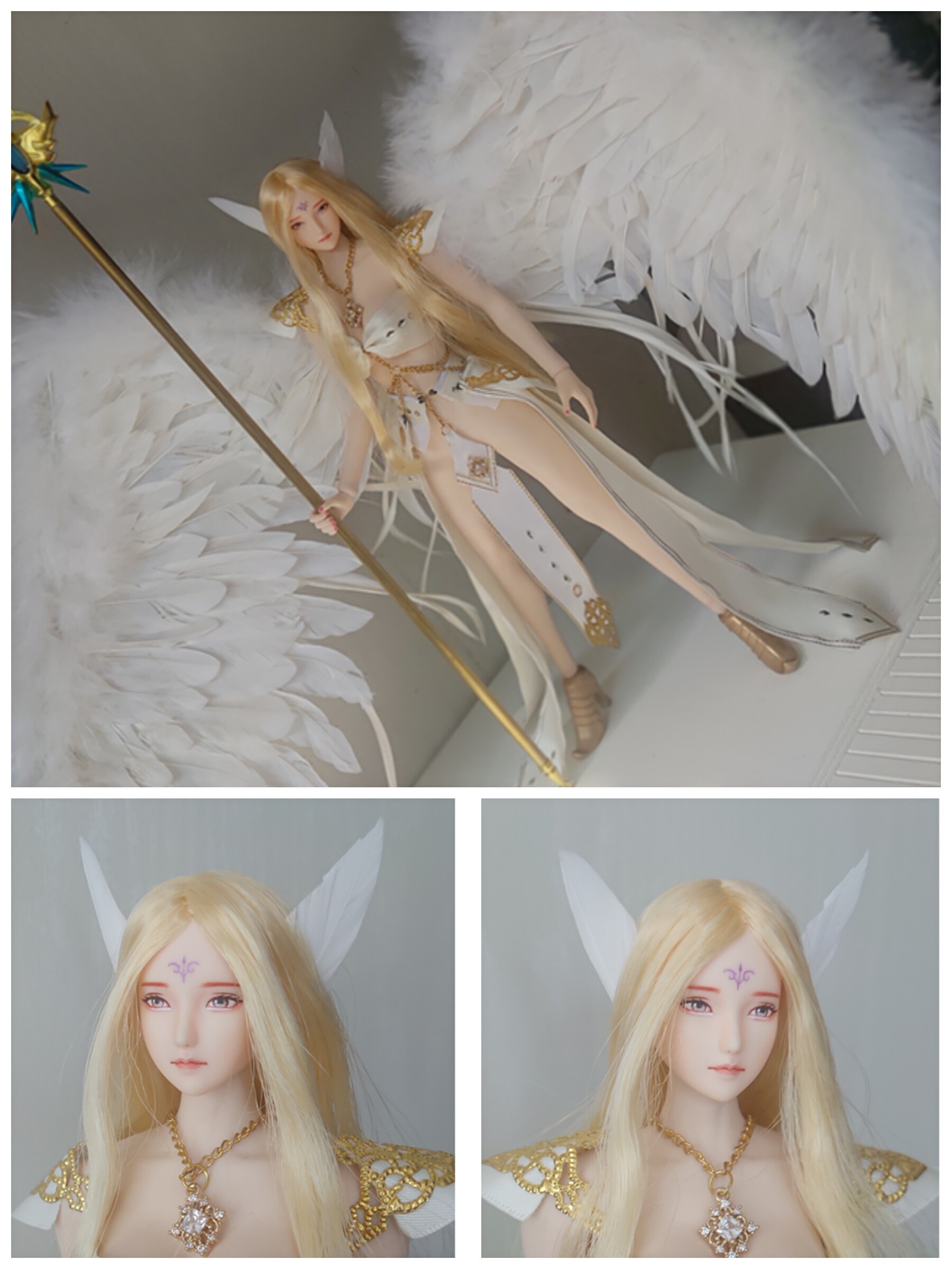 路西法大天使 性感女战神 可动包胶人偶