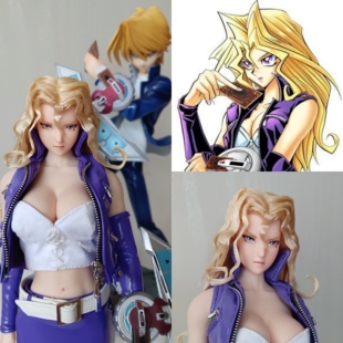 游戏王DM 孔雀舞 可动包胶女兵人 非寿屋手办 童年回忆