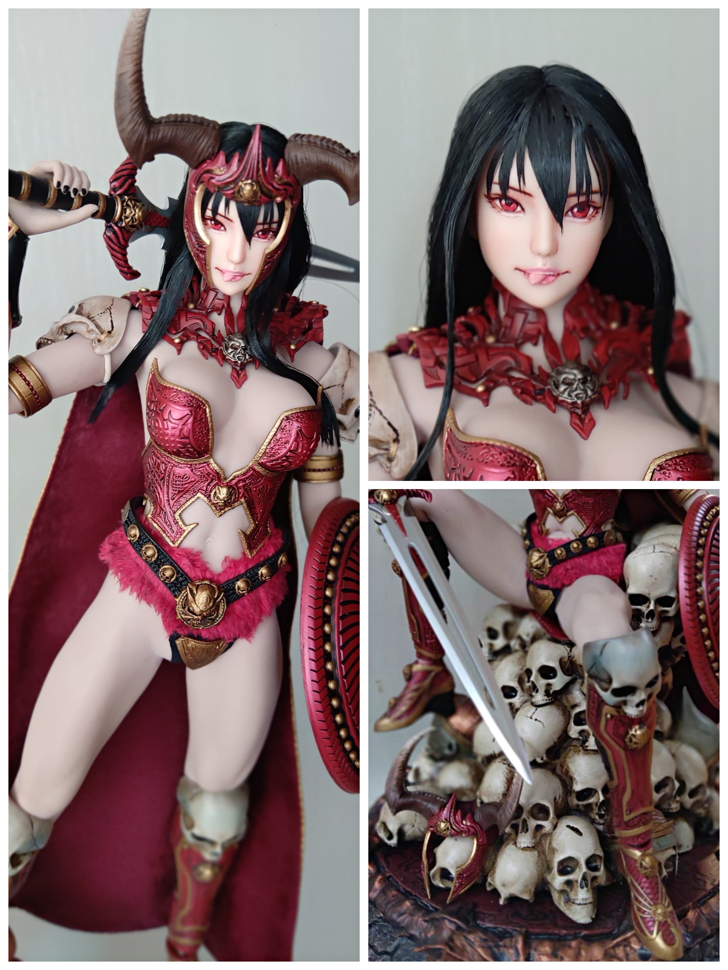 【现货】1/6 女兵人ob开嘴吐舌头雕 THE GODDESS OF WAR SARIAH