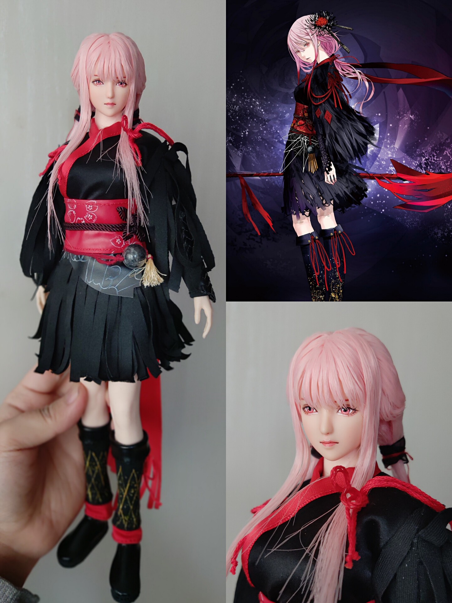 1/6 罪恶王冠 楪祈 可动手办tbl包胶素体