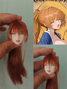 1/6死或生doa霞兵人无惨头雕植发可接tbleague岚素体ud ld