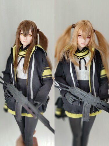ump45ump9少女战斗服人偶模型