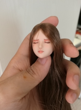 【现货】1/6 obitsu头 OB头闭眼女兵人头雕 可配phicen UD 岚素体