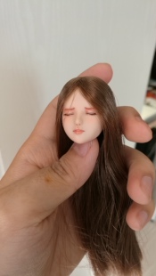 【现货】1/6 obitsu头 OB头闭眼女兵人头雕 可配phicen UD 岚素体