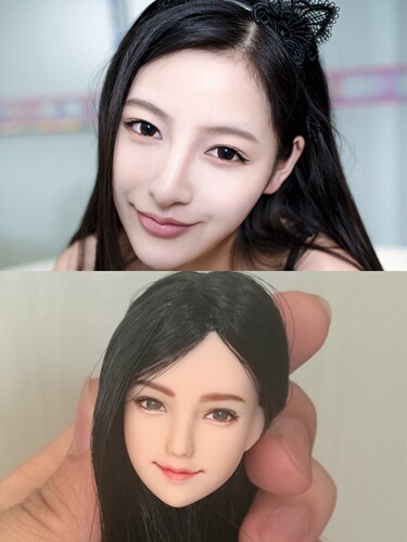 女兵人obitsu头雕女兵人来图定制