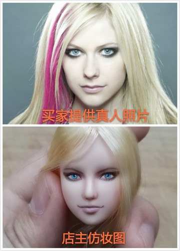 明星来图定制手办头雕女兵人