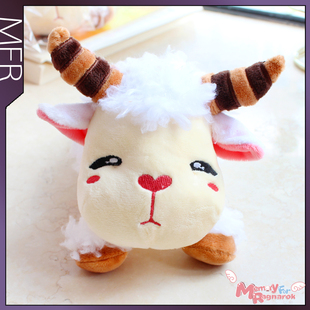 【普隆德拉百货】RO仙境传说周边艾米斯可鲁 趴趴羊头饰 娃娃公仔