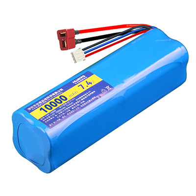 RC高速遥控玩具车2S动力锂电池组7.4V可充电大容量T头14303配件