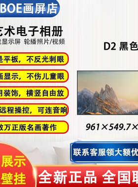 BOE京东方画屏43英寸D2智能电子相册显示屏数码相框高清壁挂画