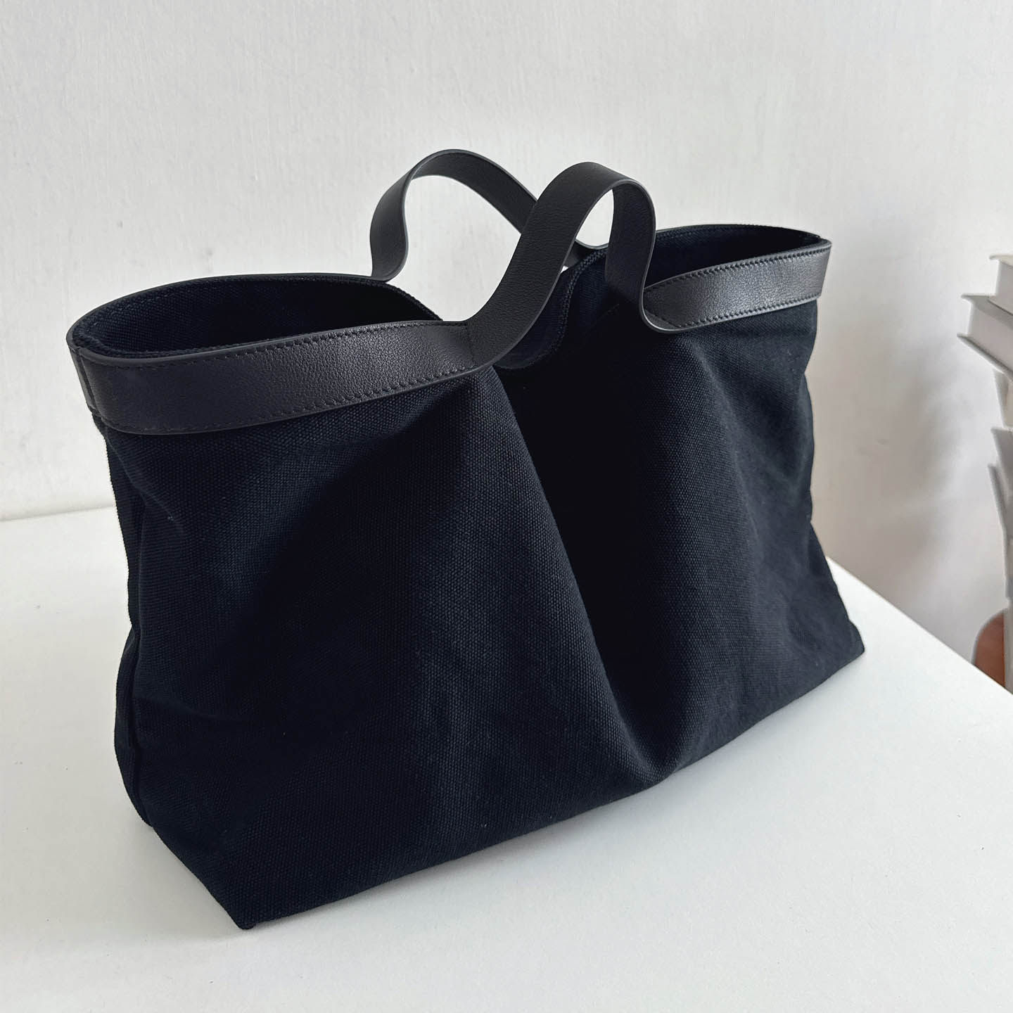 2025秋冬新款女包~时尚百搭帆布拼头层牛皮托特包日系简约手提包,箱包皮具/热销女包/男包,托特包,淘宝优惠券,粉丝福利购,淘宝优惠卷