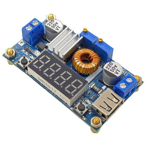 5A XL4015恒压恒流降压电源模块 电压电流显示 LED驱动锂电池充电