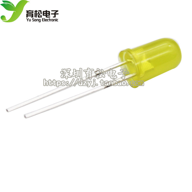 5MM 黄发黄 高亮 发光管 LED 发光二极管 黄色发光管 1000个