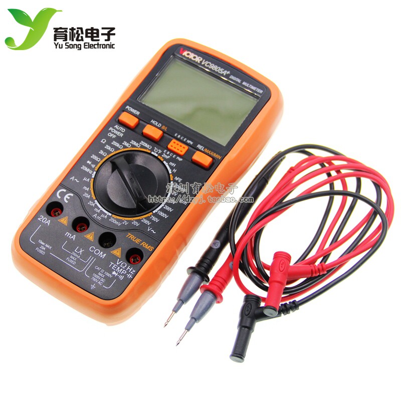 胜利正品 数字万用表 VC9805A+ 数字多用表 全保护万用表万能表