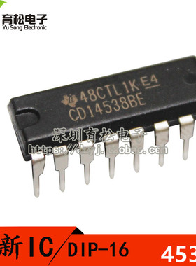 CD4538 CD4538BE CD14538BE DIP-16 双精密单稳多谐振荡器